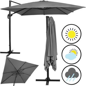 Parasol Parasols Kantelbaar Met Ventilatie Grafiet 290 x 290 cm Grijs