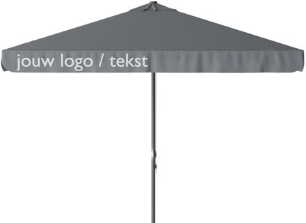 Parasol Quito 300x300cm (Grey) met bedrukking