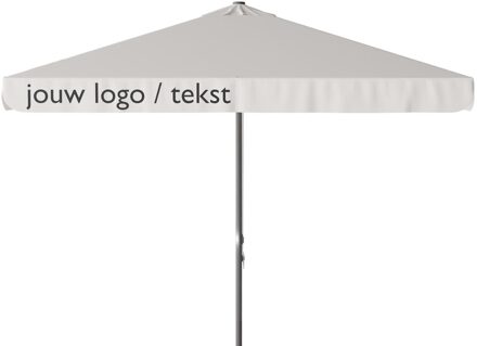 Parasol Quito 300x300cm (Off white) met bedrukking