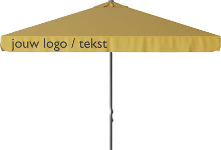 Parasol Quito 300x300cm (Yellow) met bedrukking
