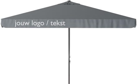 Parasol Quito 350x350cm (Grey) met bedrukking
