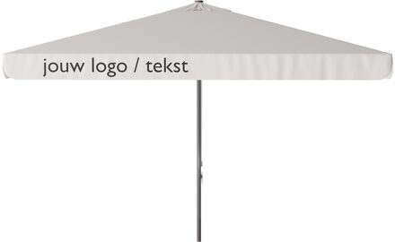 Parasol Quito 350x350cm (Off white) met bedrukking