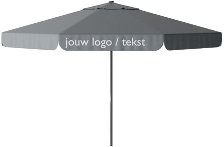 Parasol Quito 400cm rond (Grey) met bedrukking