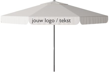 Parasol Quito 400cm rond (Off white) met bedrukking