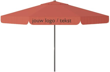 Parasol Quito 400cm rond (Terra) met bedrukking