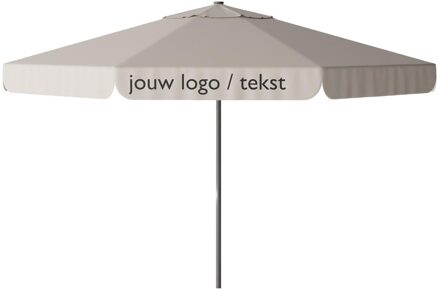 Parasol Quito 400cm rond (Vanilla ice) met bedrukking