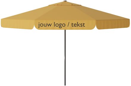 Parasol Quito 400cm rond (Yellow) met bedrukking