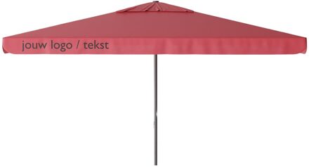 Parasol Quito 400x300cm (Brick red) met bedrukking