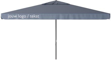 Parasol Quito 400x300cm (Safier blue) met bedrukking