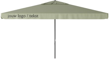 Parasol Quito 400x300cm (Sage green) met bedrukking