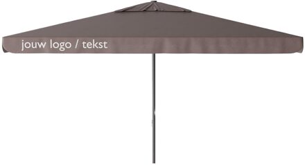 Parasol Quito 400x300cm (Taupe) met bedrukking