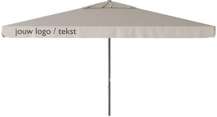 Parasol Quito 400x300cm (Vanilla ice) met bedrukking