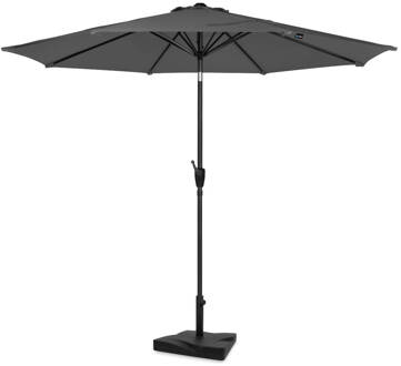 Parasol Recanati Ø300cm - Premium stokparasol - grijs Incl. parasolvoet