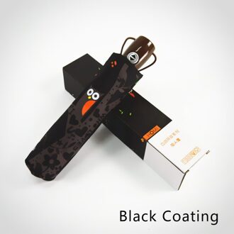 Parasol Regen Vrouwen Man Uil Patroon Vrouwen Paraplu Uv Proof Zonnescherm Paraplu Zwarte Coating Vrouwelijke Paraguas