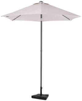 Parasol Torbole - Ø200cm - Premium Parasol - Beige Incl. Parasolvoet 20 kg.