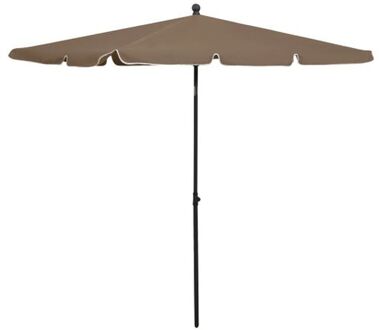Parasol - UV-beschermend polyester - Staal - 210x140x238cm - Taupe