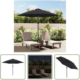 Parasol Verlichting - 300 x 225 cm - LED Verlichting - UV-Beschermend Zwart