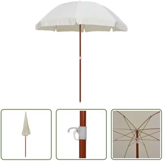 Parasol Zand 240 cm - UV-beschermend Polyester Beige