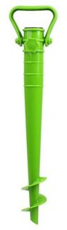 Parasolharing - groen - kunststof - D25 mm x H40 cm - draaischroef - Parasolvoeten