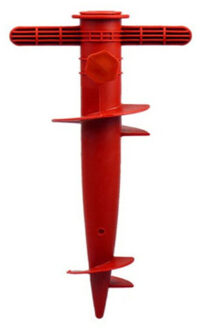 Parasolharing - rood - kunststof - D22-32 mm x H31 cm