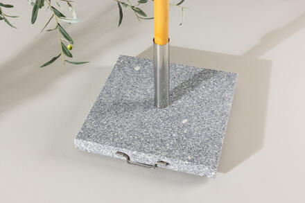 Parasolvoet 'Kadi' Graniet, kleur Grijs