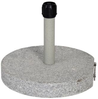Parasolvoet rond graniet 30kg grijs
