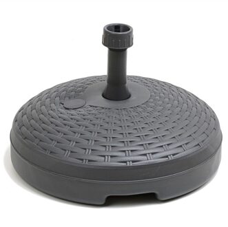 Parasolvoet Rotan - rond - antraciet grijs - 45 cm - kunststof