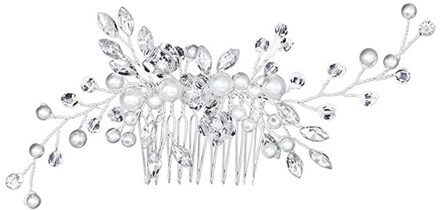 Parel Haar Kam Kristal Hoofddeksels Banket Plaat Haar Accessoires Bridal Hoofddeksels Insert Kam
