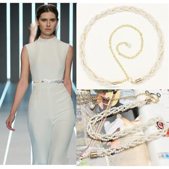 Parel Rhinest Ketting Riem Taille Riem Parel Riem Voor Vrouwen Jurk