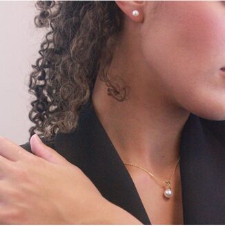 Parelmoer sets - Oostenrijkse parel van zeer hoge kwaliteit Goud - One Size