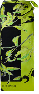 Pareo Fleurs de Nuits zwart/ groen bloemen ASB6088 - Één maat