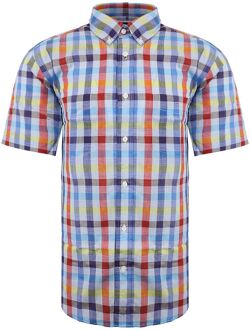 Paris Geruit Heren Overhemd Veelkleurig Oxford - M