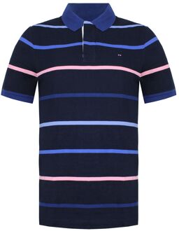 Paris Gestreept Heren Navy Poloshirt - maat