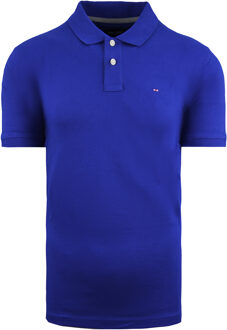 Paris Katoen Heren Blauw Poloshirt