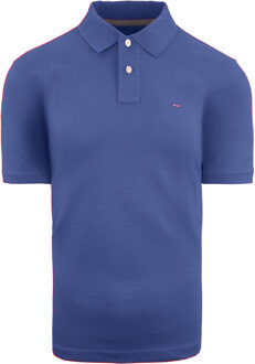 Paris Katoen Heren Blauw Poloshirt
