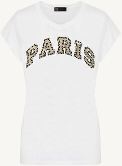 Paris Leopard T-shirt Ecru