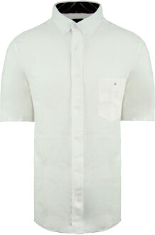 Paris Linen Heren Wit Oxford Overhemd