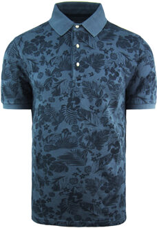 Paris Maxiflore Heren Navy Poloshirt - maat M Blauw