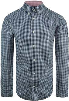 Paris Regular Heren Navy Oxford Overhemd