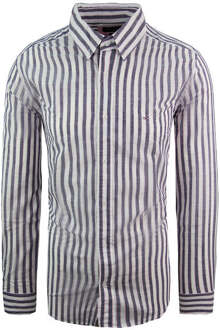 Paris Regular Heren Roze Oxford Overhemd Grijs - S