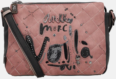 Parisian crossbody tas roze