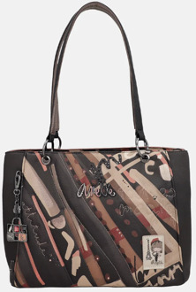 Parisian shopper multi Zwart