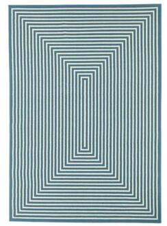 Parisot Floorita binnen/buitenvloerkleed Braid - lichtblauw - 200x285 cm - Leen Bakker - 285 x 200
