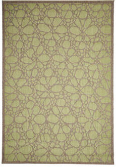 Parisot Floorita binnen/buitenvloerkleed Fiore - groen - 135x190 cm - Leen Bakker - 190 x 135
