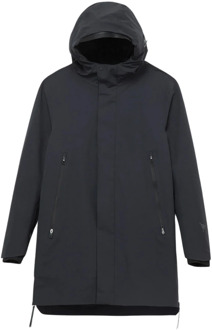 Parka Jas Donkergrijs Krakatau , Black , Heren - L,M