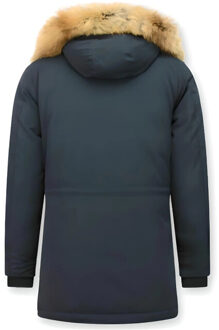Parka Jas Tony Backer  Lange Winterjas Grote Echte Bontkraag