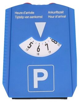 Parkeerschijf met ijskrabber - blauw - draaischijf voor parkeren - kunststof - Parkeerschijven