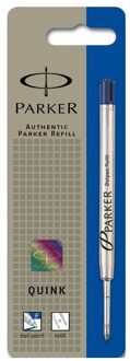 Parker balpen refill blauw fine