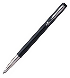 Parker Vector Chrome Rollerball Pen , Medium Dikke Nib, Blauwe Inkt, Handtekening Pen, Box, originele Parker Pen zwart