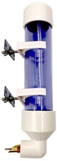 Parkiet Vogel Feeder Huisdier Kooi Opknoping Automatische Voedsel Kom Drinkwater Dispenser Voor Parrot Parkieten Valkparkiet Blauw / L